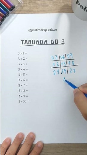🤓 MACETE para a TABUADA do 3 Rápido e Fácil | Matemática