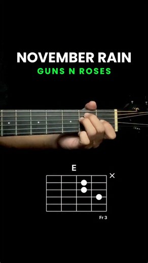 GNR - November Rain (solo chords) #guitarchords | ShifaIman