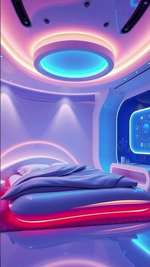 Spaceship Bedroom Interior | Futuristic Comfort in 3D Walkthrough ✨🚀🛏️