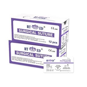 [Hot Item] Medical Absorbable Surgically Polyglactin Pgla Suture with Needle