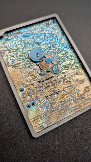 372K views · 4.4K reactions | 3D Squirtle Pokémon Card from the Scarlet & Violet 151 set. I have so much fun working with water. Texturing the sand before hand made such a difference. Absolutely in love with this card. #3dcards #pokemontcg #pokemon151 #pokemoncards #pokemoncommunity #pokémon | 3Devious_Art | Facebook