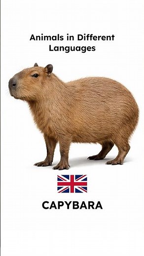Animals in Different Languages [Ep. 01] – Capybara #funfacts