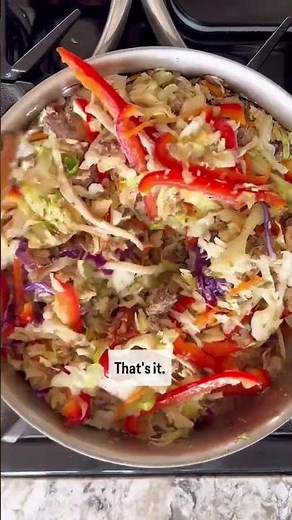 EGG ROLL IN A BOWL | Easy One-Pan Recipe