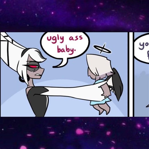 Hazbin Hotel fan comic "Carmilla and mini Vaggie"