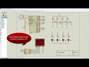 Catch the Light Game - Proteus Simulation - Microcontroller Project