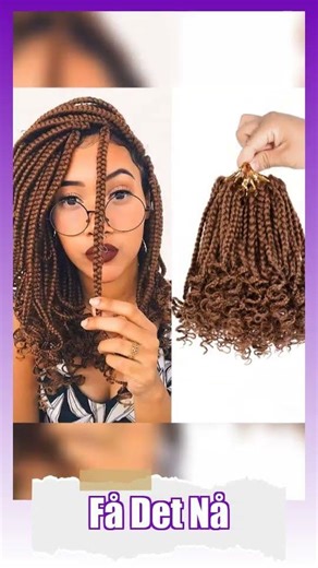 Pre-Looped Box Braids – Soft, Natural Look with Curly Ends