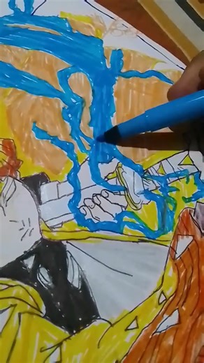 zenitsu asmr drawing#from demonslayers please like and subscribe and comment