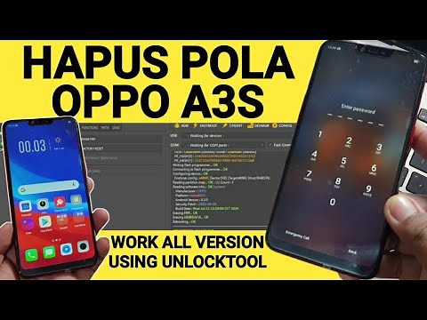 How to Remove Oppo A3s Pattern using Unlocktool Works on all Oppo A3s Versions