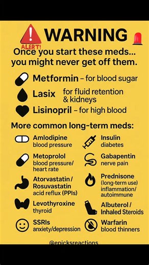EpicKs ReactioNs on Instagram: "Once you start these meds, you might never get off them #medicationsideeffects #healthtips #health"