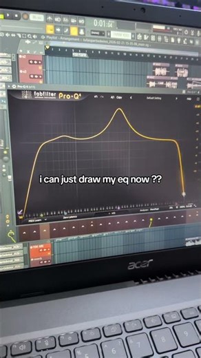 fabfilter pro q4 on a laptop #flstudio #producer #smallmusicartist