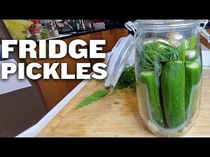 Fridge Pickles (HOMEMADE KOSHER DILL PICKLES + RECIPE)