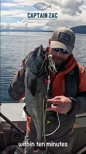 High Tide Sablefish at 2000ft!!! 🎣🔥#juneau #alaska #fishing #alaskafishing #teamkailyn #shorts