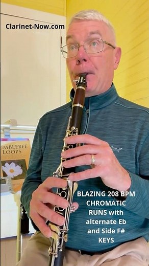 Blazing Clarinet Chromatic Eb to F# with Alternate Fingerings DEMO #clarinet #clarinetist ‪@bbloops‬