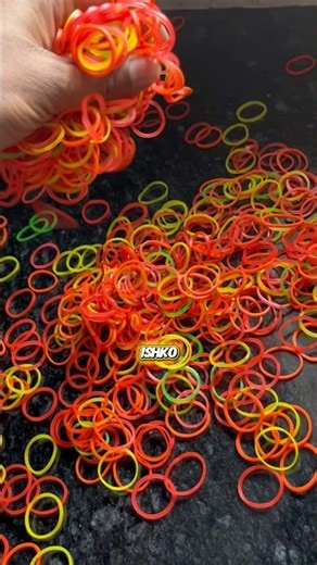 I try to make rubber band ball at home #shorts #rubberbandball