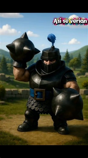 Así se veria el mega caballero de clash royale en la vida real. #fypシ゚ #cosplay #ClashRoyale #transformation #reallife #game #asiseverian #sorprendente | Así se verian