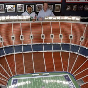 Nothing to see here, just Peyton & Herman Edwards in a New York Giants fan's garage with a 16 ft replica of Giants Stadium. Stream Peyton's Places now on ESPN | Omaha Productions