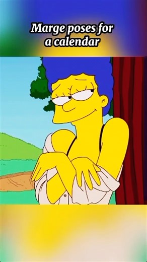 Marge poses for a calendar 🥇 #simpsons #shorts