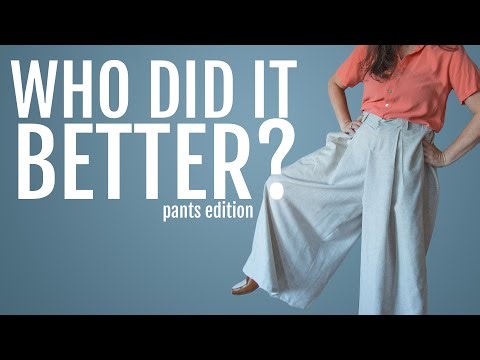 Making Winslow Culottes Pants Pattern || Did The Giddy Stitcher do it better?