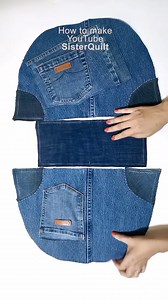 How to make recycled denim bag | sewing | easy | tutorial� #fblifestyle #online #handmade #bag #DIY #tutorial | SisterQuilt