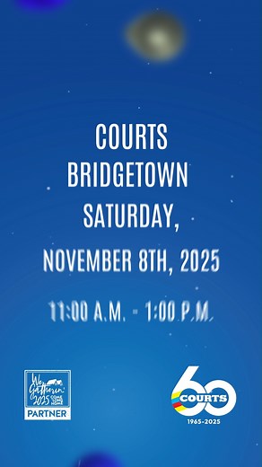 297K views · 46 reactions | We’re bringing the celebration back to where it all began! Join us at Courts Bridgetown this Saturday, November 8th, from 11:00 a.m. to 1:00 p.m. for an unforgettable experience; free sampling, massages, snow cones, a 360° photobooth, live music, and more! ️ Shop and enter to win a 65” Smart TV! Come for the fun, stay for the magic.  #Courts60 #WeGatherin #CourtsBarbados #CourtsCelebration #ShopCourts | Courts Barbados | Facebook