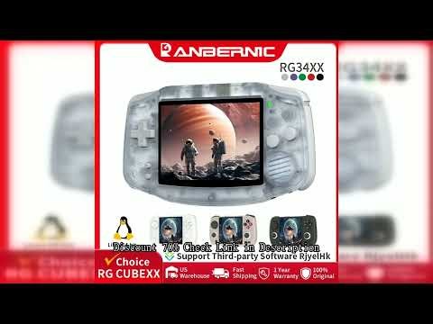 ANBERNIC RG34XX & RG CubeXX Retro Handheld Game Console H700 Linux 64-bit 64GB 5000Games Support WIF