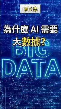 第6集：為什麼 AI 需要大數據？ #一分鐘學人工智慧 AI