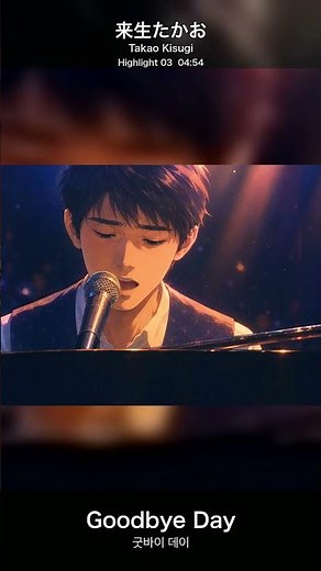 来生たかお「Goodbye Day」忘れられないサビ21秒｜80년대 일본 명곡