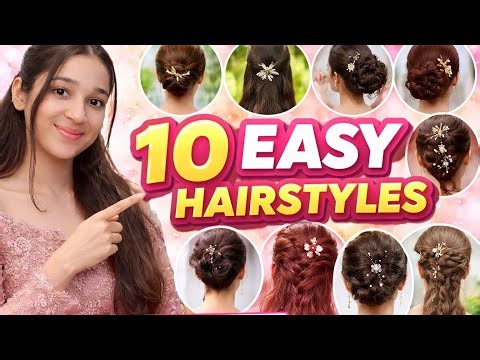 ✨ 10 Easy & Trendy Hairstyles for Beginners | Step-by-Step Hair Tutorial
