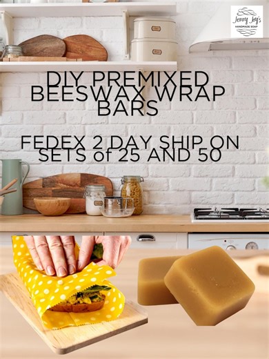 DIY Beeswax Wrap Kit: Pine Resin, Zero Waste Food Storage - Etsy