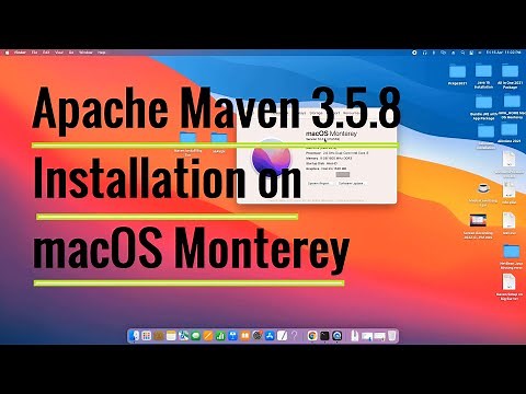 Apache Maven 3.5.8 Installation on macOS Monterey