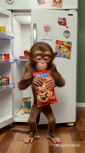 Funny Monkey #ai #monkey #brainrot