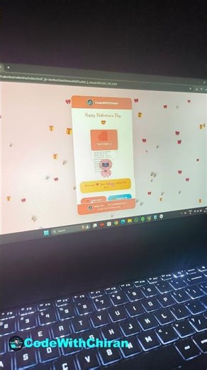 Build a Valentine's Day Gift Into a Simple Website Using AI💻🩵A Small project, Made with Love. #coder