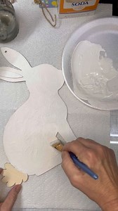 50K views · 1.8K reactions | This sweet little bunny is ready to hop right into Spring! Baking soda for the win! #restorationofheartandhome #spring #bunny #wreath #vintage | Southern Crossroads Creations LLC | Facebook