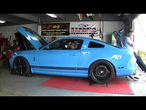 2013 Ford Mustang GT500 Dyno Run - Steeda Cold Air Intake & Tune