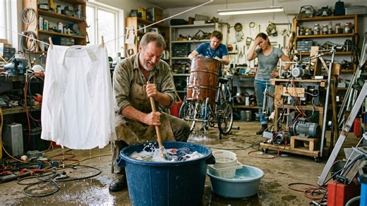 They built homemade laundry machines and the simplest fix won in the end