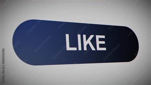Like button screen closeup