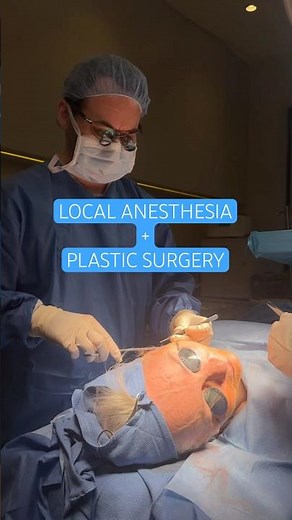👀 Local anesthesia during plastic surgery whenever possible! #facelift
