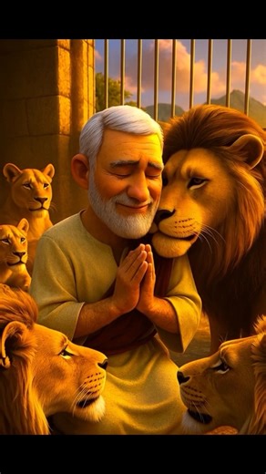 Daniel in the Lion’s Den | How Faith Defeated Fear 🦁🙏 #shorts #christianfaith