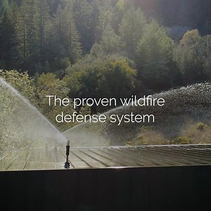 During the 2025 LA fires, 59 out of 61 Frontline homes survived. Frontline’s Wildfire Defense System activates automatically when wildfire is near, coating your home with water and biodegradable foam. A system tested by fire. Proven to work. | Frontline Wildfire Defense