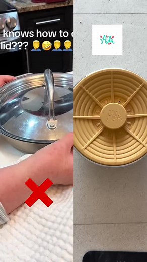 Universal pot lid Fits 6 sizes of pots and pans Heat resistant Microwave/oven safe Easy to clean Never breaks Silent cooking Dishwasher safe #cooking #amazonfinds #trendingkitchenproducts #aloaida #musthavekitchen