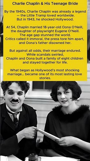 Charlie Chaplin & His Teenage Bride