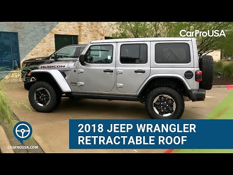2018 Jeep Wrangler Rubicon One-Touch Retractable Roof