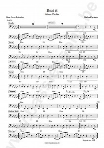 Michael Jackson - Beat it | Bass Transcription | Steve Lukather