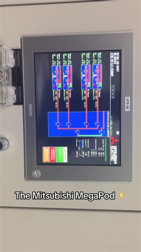 The Mitsubishi MegaPod ⚡️ A Mitsubishi MegaPod isn't a software load balancer but a fully integrated, pre-engineered Uninterruptible Power Supply (UPS) system that bundles the UPS, batteries, and switchgear for fast, cost-effective installation in data centers, improving uptime and power reliability by balancing critical loads across its components and reducing installation time. It uses high-efficiency UPSs like the 9900B Series, ensuring power quality and availability for sensitive equipment. 
