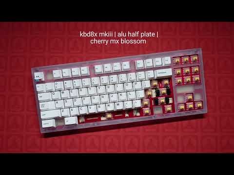 Kbdfans KBD8X MKIII | Alu Half Plate | Cherry MX2A-LC9D Blossom