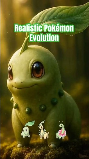 Realistic Pokémon Evolution | Pokédex No.152~154 🌿 (Chikorita → Bayleef → Meganium Line)
