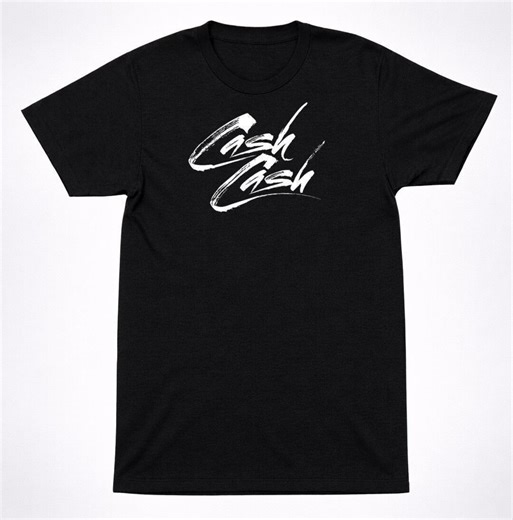 Cash Cash Logo EDM T-shirt: Minimalist Brush Script, Festival Band Tee | Soft Cotton, Unisex Fit | Dance Music Apparel - Etsy