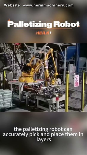 Robotic Feed Bag Palletizing System | High-Speed & Accurate #roboticpalletizer
