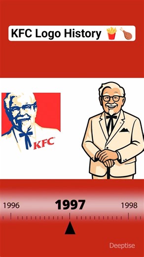 KFC 1997 Logo Evolution🍗🍟 #kfc #kfcchicken #kfclover #colonelsanders #logohistory #logoevolution