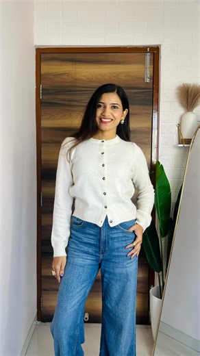 Roshni Dhote | Fashion Content Creator on Instagram: "Must have Cradigans this winter season ! They are of very premium quality and feels so warm ! Wearing size -S . . . . . (Cardigans, wintercardigans, winterfits, cardiganhaul, winterfinds, haulvideo, salefinds)"